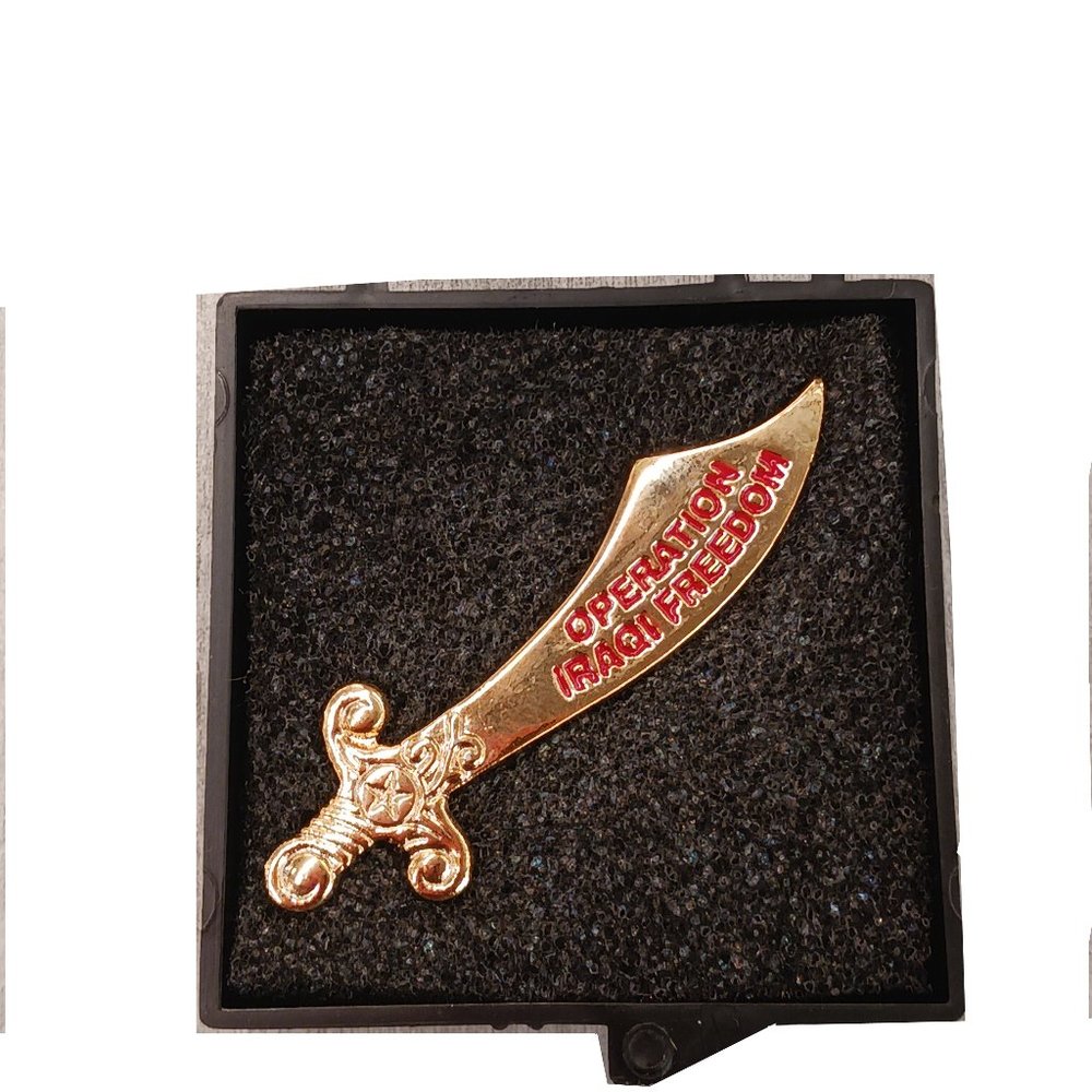 Operation Iraqi Freedom  Sword Lapel Pin